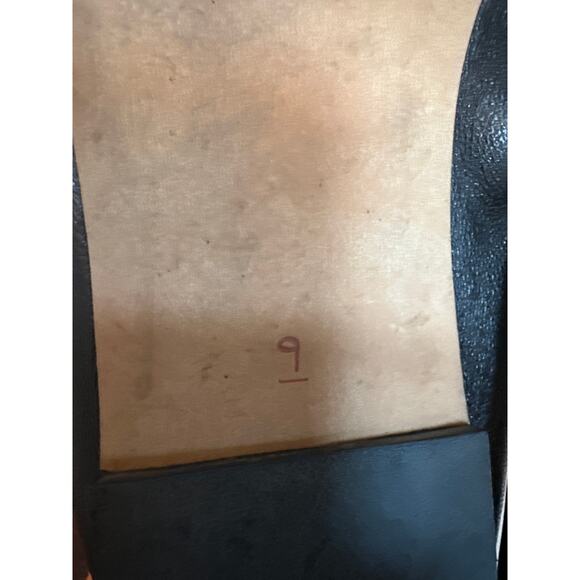 Sam Edelman Felicia Black Leather Cushioned Ballet Flats Size 9 - Picture 7 of 7